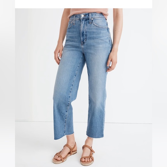 Madewell Denim - Madewell Tall Perfect Vintage Wide-Leg Crop Jean in Catlin Wash 28